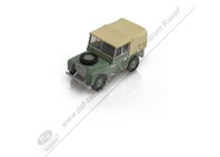 MODEL LAND ROVER SERIES I HUE V MĚŘÍTKU 1:76 GREEN